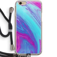 Zweverige regenboog: iPhone 6 / 6S Transparant Hoesje met koord