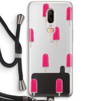 Waterijsje: OnePlus 6 Transparant Hoesje met koord