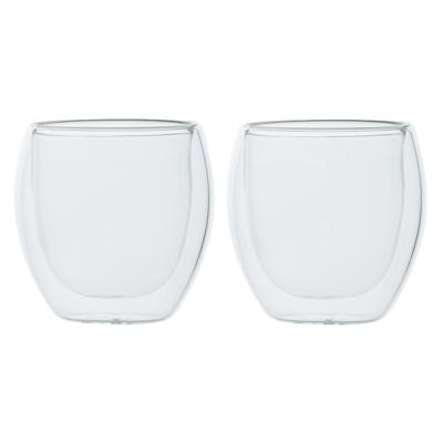 Cosy & Trendy Koffieglazen - 2x stuks - dubbelwandig - glas - 220 ml - cappuccino glazen