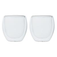 Cosy & Trendy Koffieglazen - 2x stuks - dubbelwandig - glas - 220 ml - cappuccino glazen Cosy & Trendy Koffieglazen - 2x stuks - dubbelwandig - glas - 220 ml - cappuccino glazen