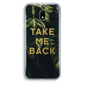 Take me back: Samsung Galaxy J3 (2017) Transparant Hoesje