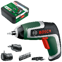 Bosch Groen ixo 7 accu schroevendraaier | 3,6 v | 2,0 ah | 5,5 nm | incl. 2 adapters + 10-delige bitset | in opbergbox 06039e0001