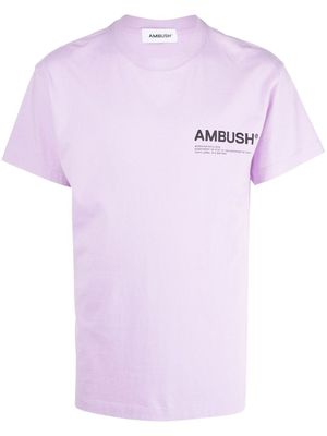 AMBUSH t-shirt Workshop à col ras du cou - Violet