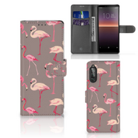 Sony Xperia 10 II Telefoonhoesje met Pasjes Flamingo