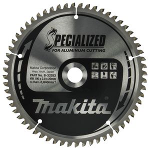 Makita Accessoires Afkortzaagblad | Aluminium | 190X20X2,0 60T -5G - B-33283