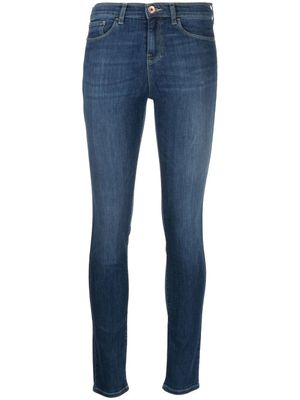 Emporio Armani jean à coupe skinny - Bleu
