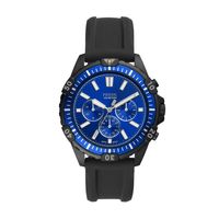 Horlogeband Fossil FS5695 Rubber Zwart 22mm