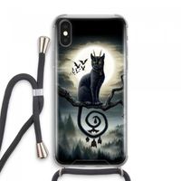 Moonlight Companions: iPhone XS Max Transparant Hoesje met koord