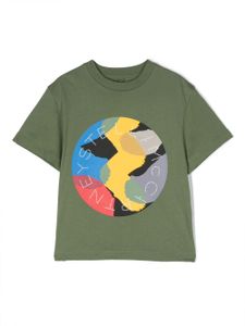 Stella McCartney Kids t-shirt en coton à logo imprimé - Vert