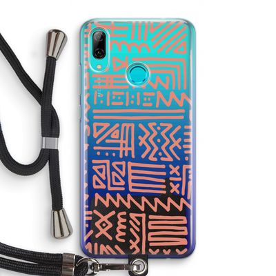 Marrakech Pink: Huawei P Smart (2019) Transparant Hoesje met koord