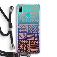 Marrakech Pink: Huawei P Smart (2019) Transparant Hoesje met koord