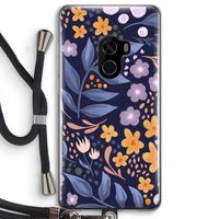 Flowers with blue leaves: Xiaomi Mi Mix 2 Transparant Hoesje met koord