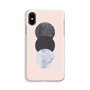 Marmeren cirkels: iPhone Xs Volledig Geprint Hoesje