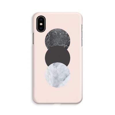 Marmeren cirkels: iPhone Xs Volledig Geprint Hoesje