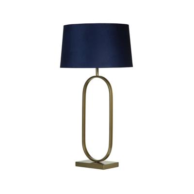 Searchlight TafellampModish brons met blauwe kap - EU94102AZ