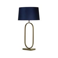 Searchlight TafellampModish brons met blauwe kap - EU94102AZ