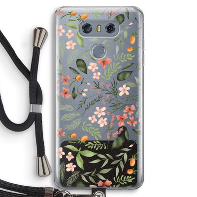 Sweet little flowers: LG G6 Transparant Hoesje met koord