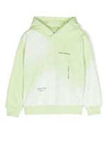 Calvin Klein Kids hoodie en coton à logo imprimé - Vert