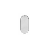 Rozet ovaal verdekt rvs geborst. 4 mm