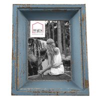 HAES DECO - Fotolijst 13x18 Blauw, formaat 21x5x26 cm - Farm Living