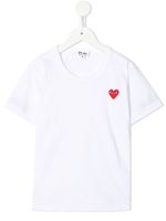 Comme Des Garçons Play Kids t-shirt à patch cœur - Blanc - thumbnail