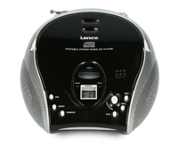 Lenco Draagbare stereo FM-radio met CD-speler Zwart/zilver - SCD-24 BL/SI Lenco Draagbare stereo FM-radio met CD-speler Zwart/zilver - SCD-24 BL/SI