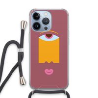 Mono V: iPhone 13 Pro Transparant Hoesje met koord