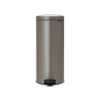 Brabantia NewIcon Pedaalemmer - 30 liter - kunststof binnenemmer - platinum 114441