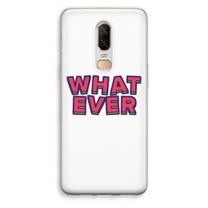 Whatever: OnePlus 6 Transparant Hoesje