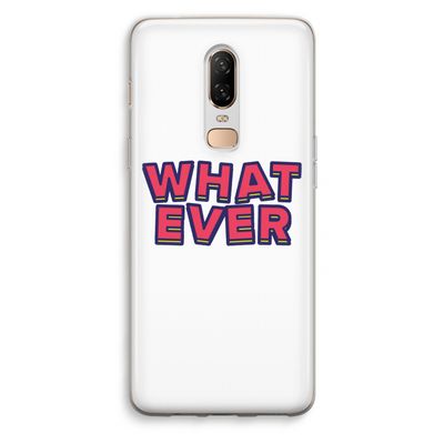 Whatever: OnePlus 6 Transparant Hoesje
