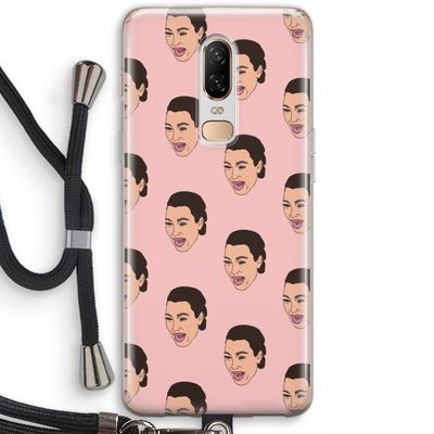 Ugly Cry Call: OnePlus 6 Transparant Hoesje met koord