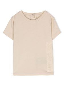 Balmain Kids t-shirt à logo embossé - Tons neutres