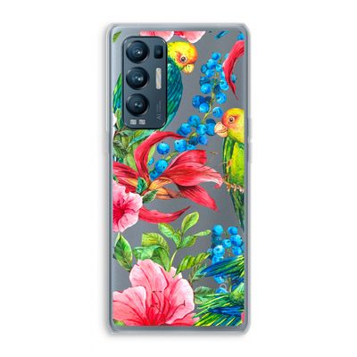 Papegaaien: Oppo Find X3 Neo Transparant Hoesje