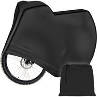 Malatec waterdichte fietshoes met opbergzak zwart - Ook geschikt voor scooters en elektrische fietsen - thumbnail