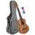 Cascha HH 2048 premium tenor ukelele met tas en plectra