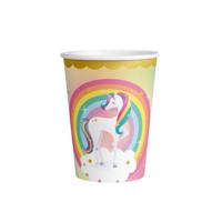 Papieren Bekers Unicorn 8 Stuks