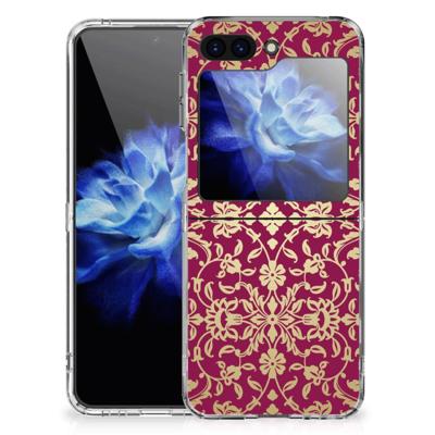 Siliconen Hoesje Samsung Galaxy Z Flip 5 Barok Pink