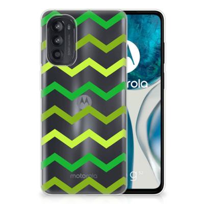 Motorola Moto G52/G82 | TPU bumper | Zigzag Groen