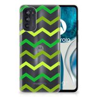Motorola Moto G52/G82 | TPU bumper | Zigzag Groen
