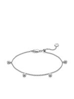 Monica Vinader bracelet Fiji Tiny Button orné de diamants - Argent