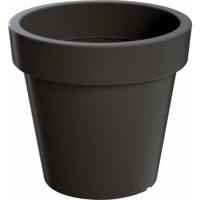 Bloempot/plantenpot - D58 x H52 cm - antraciet - kunststof - voor binnen en buiten - decoratie Bloempot/plantenpot - D58 x H52 cm - antraciet - kunststof - voor binnen en buiten - decoratie