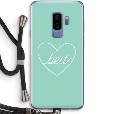 Best heart pastel: Samsung Galaxy S9 Plus Transparant Hoesje met koord