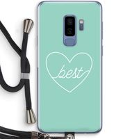 Best heart pastel: Samsung Galaxy S9 Plus Transparant Hoesje met koord