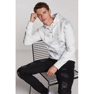Raizzed hoodie Nevada met all over print 036 grey sand