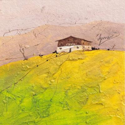 Kunstdruk Bernhard Gerner - Landhaus 2 50x50cm