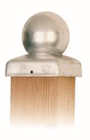 Paal-ornament bol verzinkt 91x91 mm G'Artdeco - Gartdeco