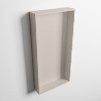 MONDIAZ EASY Nis 59,5x29,5cm in solid surface kleur Linen | Linen. 1 vak  geschikt voor in- of opbouw - thumbnail