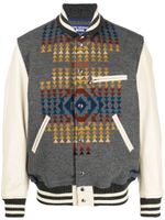 Junya Watanabe MAN veste bomber Pendleton Varsity - Blanc - thumbnail