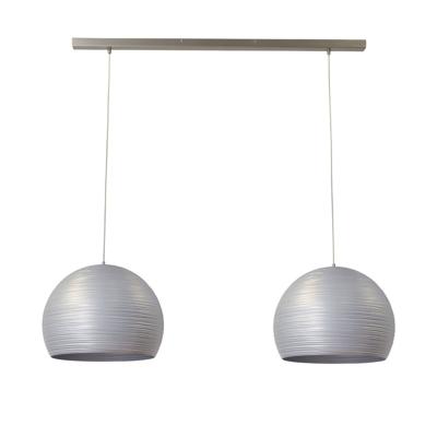 Masterlight Eetkamer hanglampConcepto 2x40 zilvergrijs - 2811-37-100-2