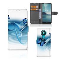 Nokia 3.4 | Telefoonhoesje | Met pasjeshouder | Vlinders